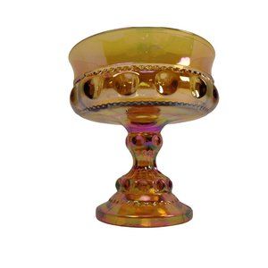 VTG Marigold Carnival Indiana Glass Iridescent Kings Crown